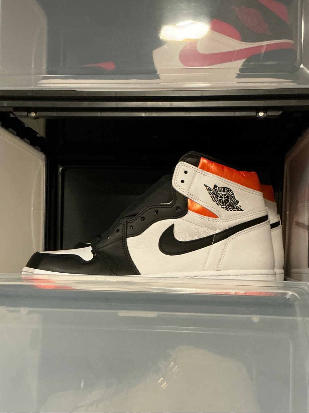 Nike Air Jordan 1 High OG Black/White with Orange